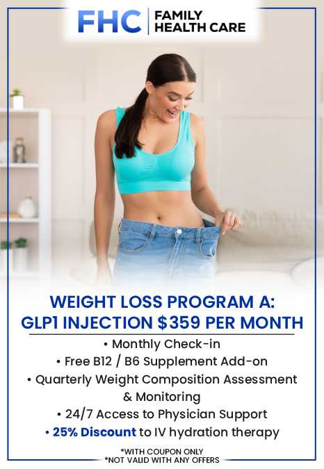 Looking for weight loss management in Shoreline, WA? Dr. Dinh Tran, MD at Family Health Care provides personalized weight loss programs designed to meet your specific needs. These programs often include medical support to help you reach your goals. Our team provides ongoing support and monitoring, ensuring that your weight loss is maintained healthily and sustainably. For more information, contact us or request an appointment online. We are conveniently located at 1507 NE 150th St, Suite A, Shoreline, WA 98155.