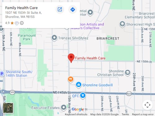 Get Directions to Family Health Care in Shoreline, WA Get Directions to Family Health Care in Shoreline, WA